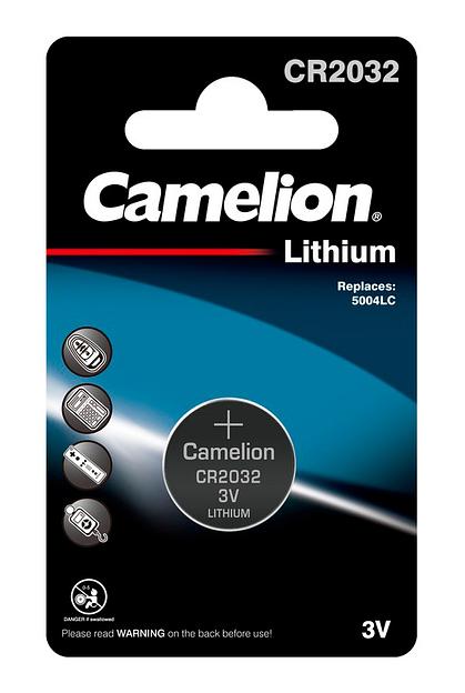 Батарея Camelion Lithium CR2032 BL-1 CR2032 210mAh (1шт) блистер фото 1