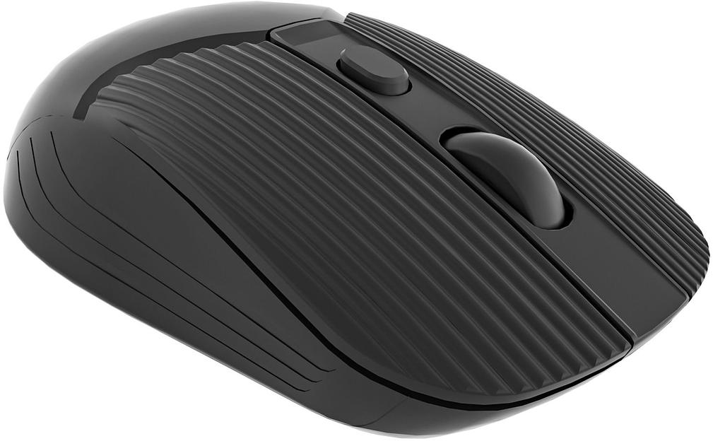 Мышь Оклик 509MW black черный оптическая (1600dpi) беспроводная USB для ноутбука (3but) фото 5