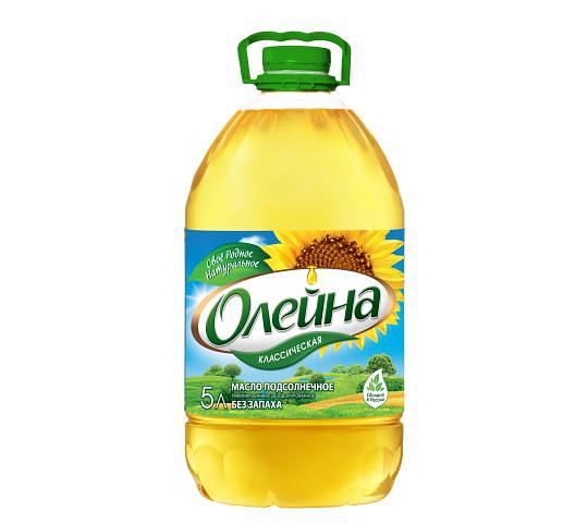 Масло растительное «Олейна» 5 л ОПТ фото 1