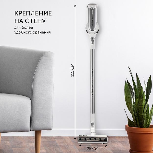 Пылесос Polaris PVCS 7000 400Вт белый/серебристый фото 9