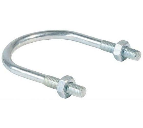 Хомут U-образный 1 1/4' М8 33-45 оцинкованная сталь ГОСТ 24137-80 фото 1