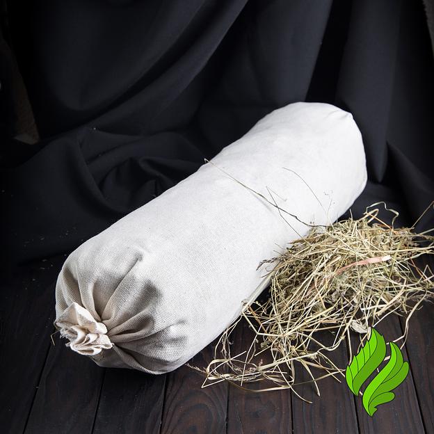 Валик с луговым сеном для бани 60 см, D 15 см, опт фото 1