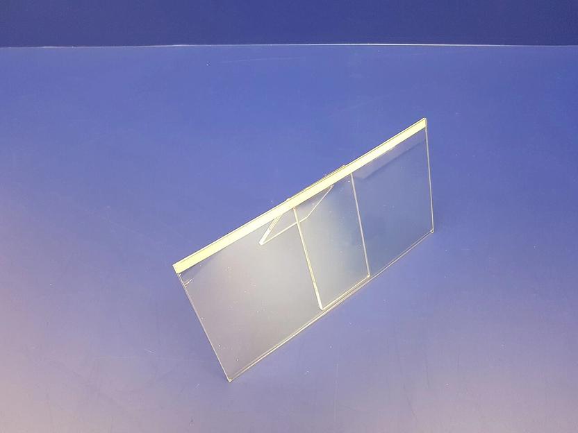 Карман пластиковый для витрин и стеллажей.(210х100мм.) фото 3