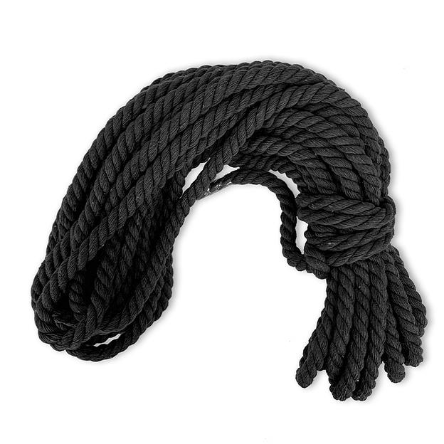 Канат хлопковый чёрный, 8 мм фото 8