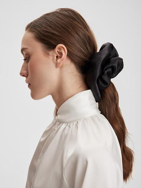 Набор шёлковых резинок Grande Amore «Black Shine» ОПТ фото 2