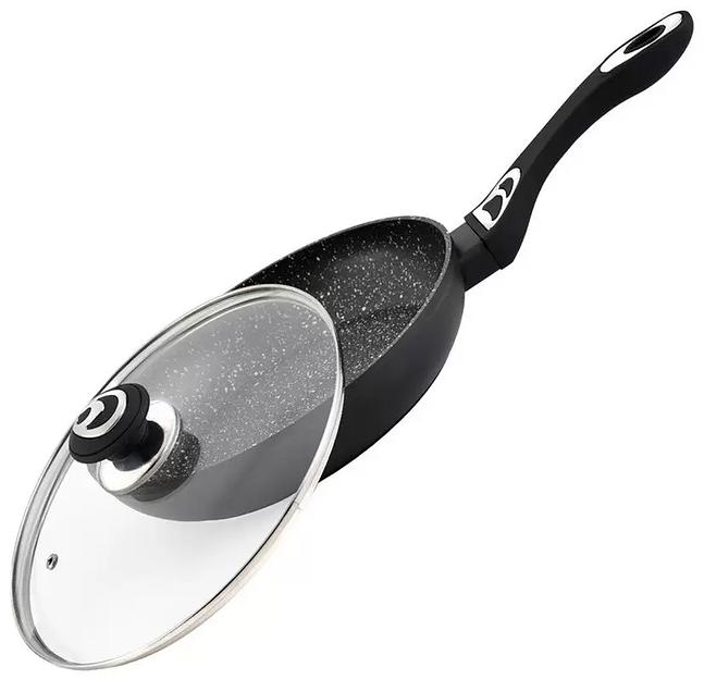 Сковорода с крышкой GreenPoint 24 см, со съёмной ручкой, арт.3124DL-GP ОПТ фото 1