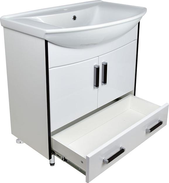 Тумба Астра 75 DORATIZ 9911.031, белая, под умывальник Стиль 75 фото 4