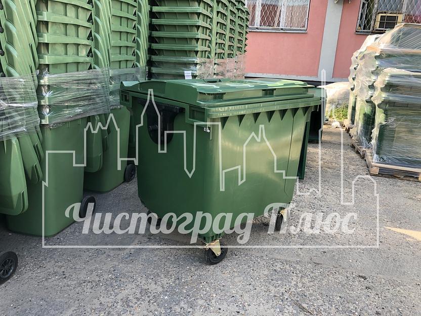 Евроконтейнер Razak 1100 л зеленый фото 2