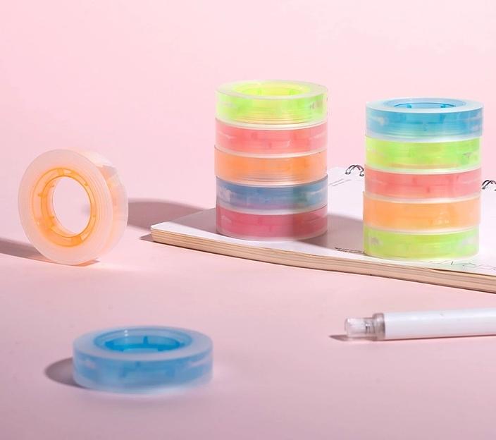 Клейкая лента канцелярская Deli ЕА689 EA689 прозрачная шир.18мм дл.30м 38мкр (упак.:4шт) фото 2