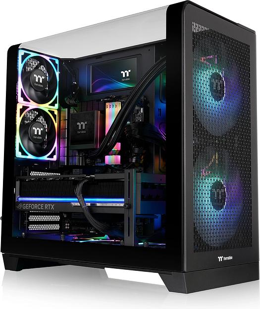 Корпус Thermaltake View 390 Air черный без БП E-ATX 2x120mm 2xUSB3.0 1xUSB3.1 audio bott PSU фото 2