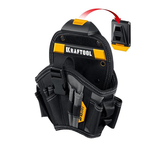 KRAFTOOL KH-17 кобура для шуруповерта с быстросъёмным креплением FastClip, большая (38768) фото 1