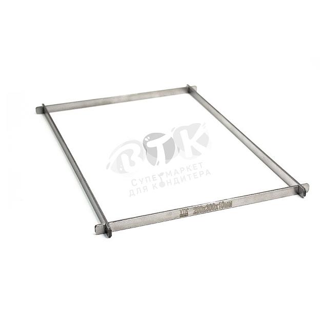 Рамка для конфет и шоколада  200х300х10 мм нержавеющая сталь фото 1