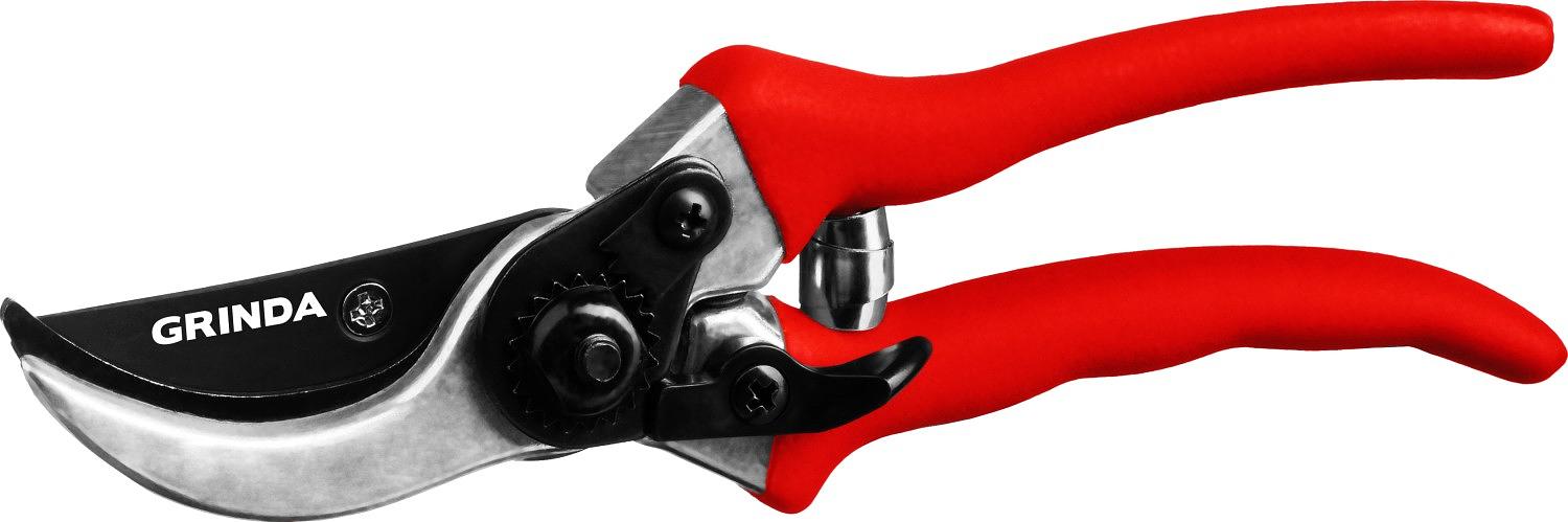 GRINDA Секатор алюминиевые ручки, округлые лезвия, 210мм [8-423001_z02] фото 1