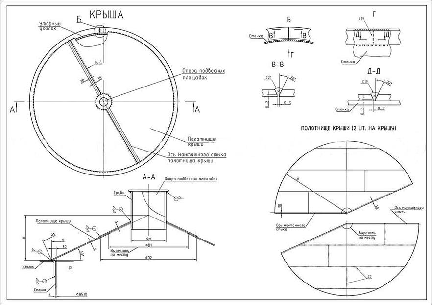 Резервуар вертикальный стальной цилиндрический РВС-500 м³ фото 10