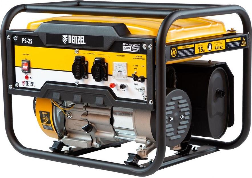 Генератор Denzel PS 25 2.5кВт фото 2