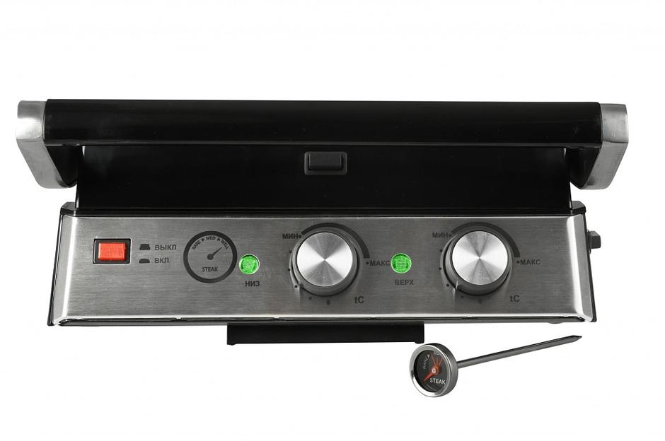 Электрогриль GFGril GF-165 2000Вт черный/серебристый фото 5
