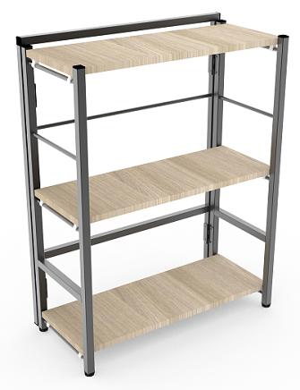 Стеллаж, каркас металлический, полки ЛДСП фото 1