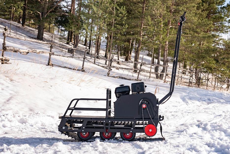 Мотобуксировщик Бурлак М2 LRP, 13 л.с., 1450*510*810 мм. фото 1