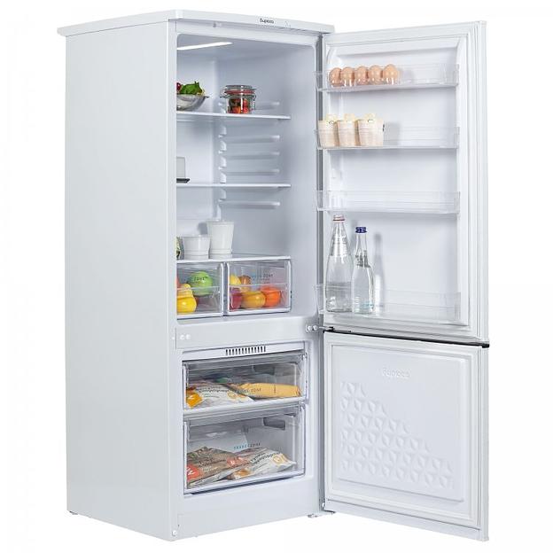 Холодильник Бирюса 551 белый, двухкамерный 180/60л морозилка снизу, автоматическое оттаивание фото 5