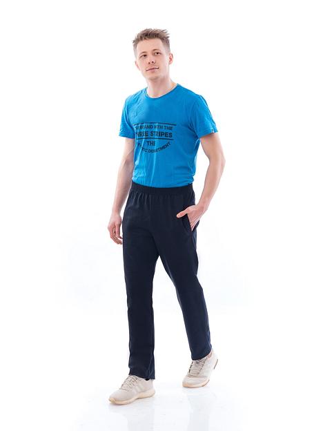 Брюки мужские спортивные, синие, 6189Т-3, опт фото 1