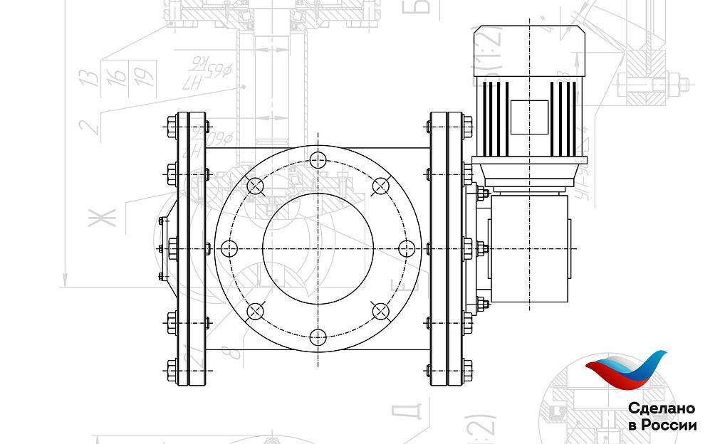 Затвор шлюзовой ШЗ 100 фото 1