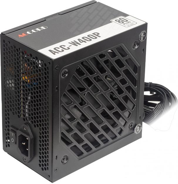Блок питания Accord ATX 400W ACC-W400P 80 PLUS WHITE (20+4pin) 120mm fan 6xSATA фото 3