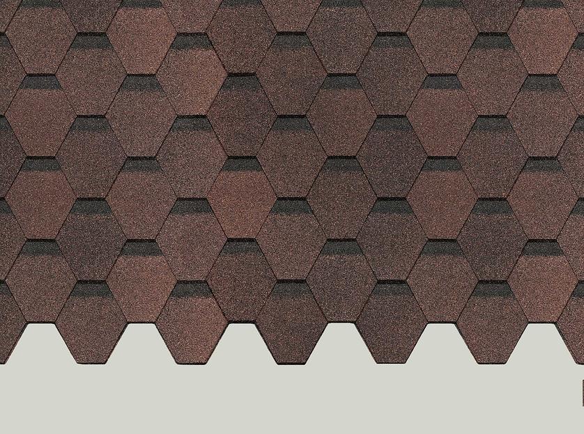Гибкая черепица Döcke PIE Europa «Карат» коричневый опт фото 1