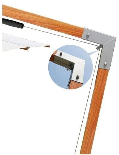 Зонт ART Home «Wood W-Lux» для летних кафе с 4-мя утяжелителями голубой ОПТ фото 5