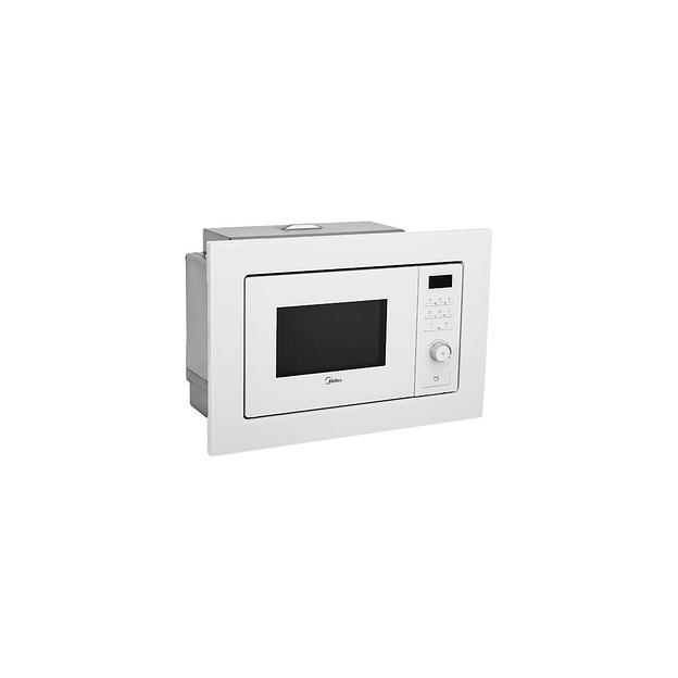 Встраиваемая микроволновая печь Midea MI72200W, 20л, 800Вт, белый фото 1