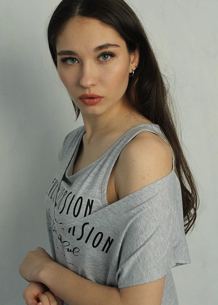 Футболка-топ женская Verenika «Прима» серый меланж 46 ОПТ фото 1