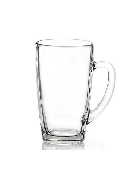 Кружка 450 мл. d=80 мм. h=140 мм. прозрач. Капучино /12/840/ фото 1