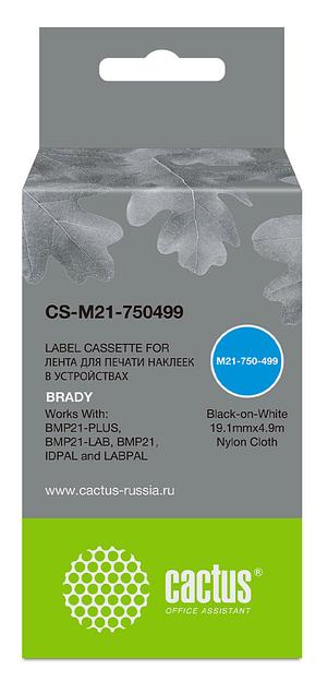 Картридж ленточный Cactus CS-M21-750499 черный для Brady BMP21-PLUS, BMP21-LAB фото 1