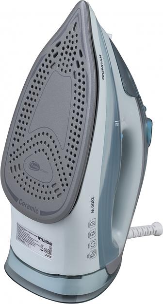 Утюг Hyundai H-SI01340 2800Вт голубой/белый фото 2