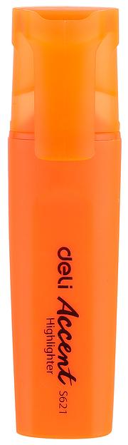 Текстовыделитель Deli ES621Sorange Macaron скошенный пиш. наконечник 1-5мм оранжевый фото 1