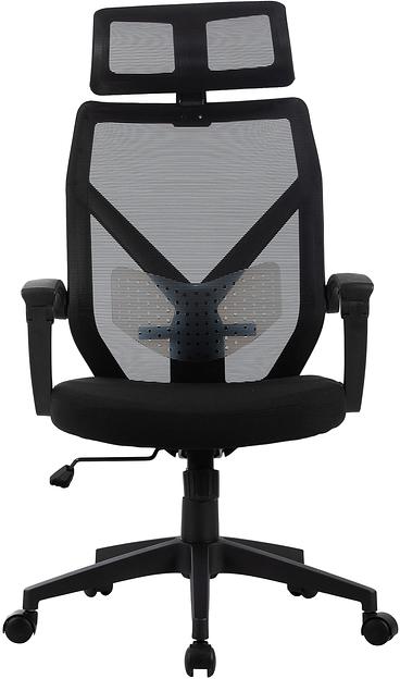 Кресло Cactus CS-MC414-BK черный сетка/ткань с подголов. крестов. пластик фото 2