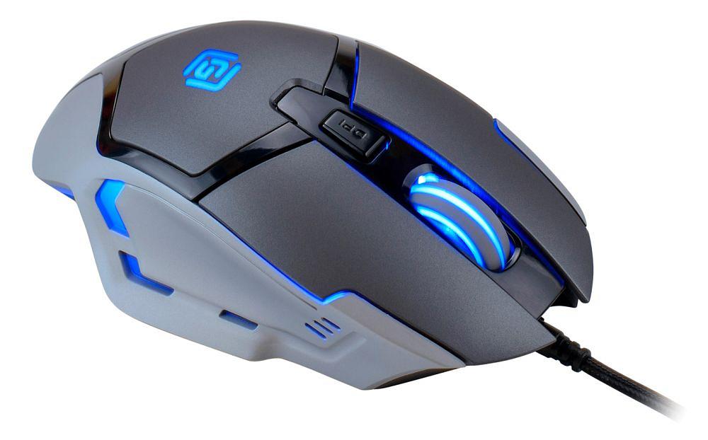 Мышь Оклик 915G HELLWISH V2 черный/серый оптическая (2400dpi) USB (6but) фото 7