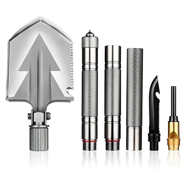 Многофункциональная «Тактическая» складная лопата 12 в 1 стальная, Опт фото 2