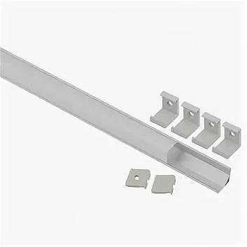 Комплект с угловым анодированным профилем САВ280 16х16 мм 2 м, круглый 1616R ЭРА, Опт фото 1