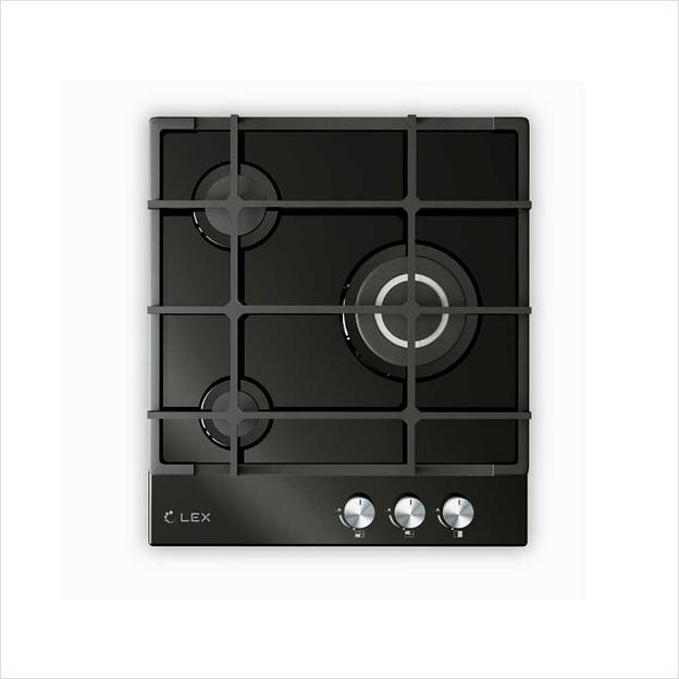 Газовая варочная поверхность Lex GVG 431 BL черный фото 1