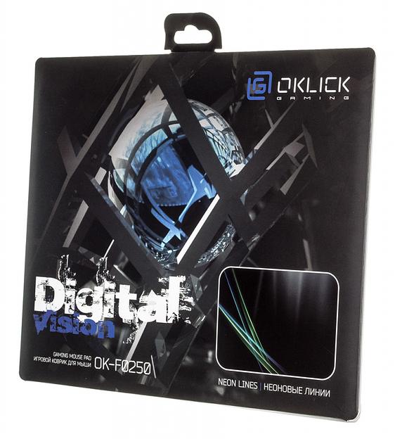 Коврик для мыши Оклик OK-F0250 рисунок/линии неоновые 250x200x3мм фото 9