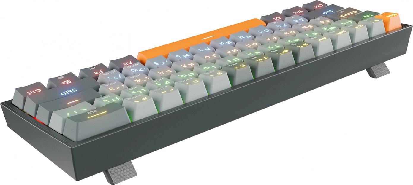 Клавиатура REDRAGON (72600) Fizz RU,Rainbow,melt-gold свитчи фото 4