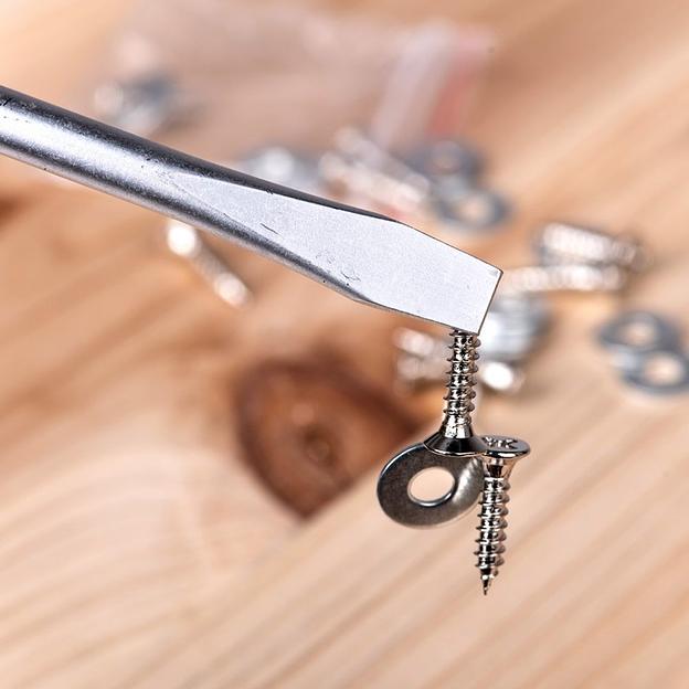 Шлицевая отвертка Deli DL6382501 8х250мм Материал: CR-V. Двухкомпонентная ручка. Хромированная. фото 4