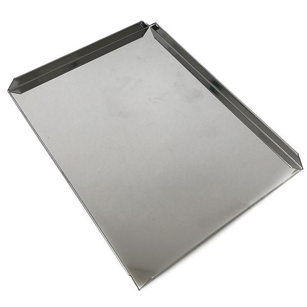 Противень витринный 750х500 мм высота 20 мм толщина 1 мм 4 борта нержавеющая сталь фото 2