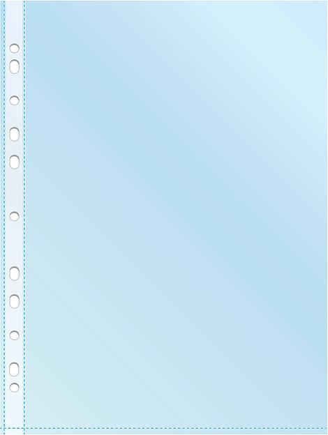 Папка-вкладыш Silwerhof Daily SD-CL/BLU синий глянцевые A4+ полипропилен 30мкм (упак.:50шт) фото 2