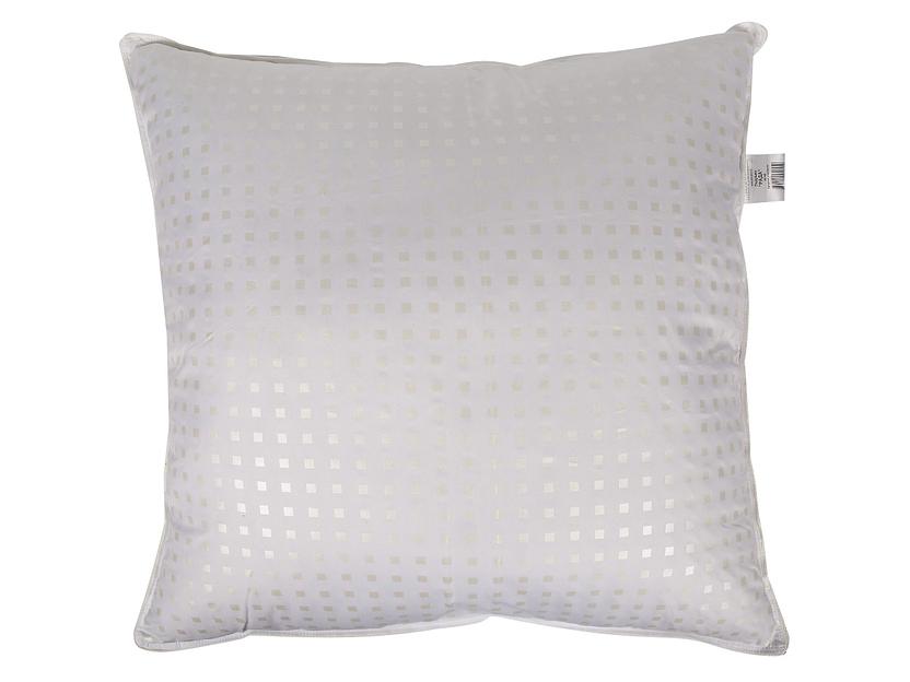 Подушка «Рада» белая с рисунком квадратов 68×68 см опт фото 2