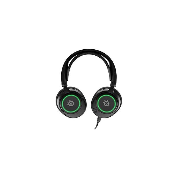 Гарнитура игровая SteelSeries Arctis Nova 3, для компьютера и игровых консолей, накладные, проводные, черный [61631] фото 1