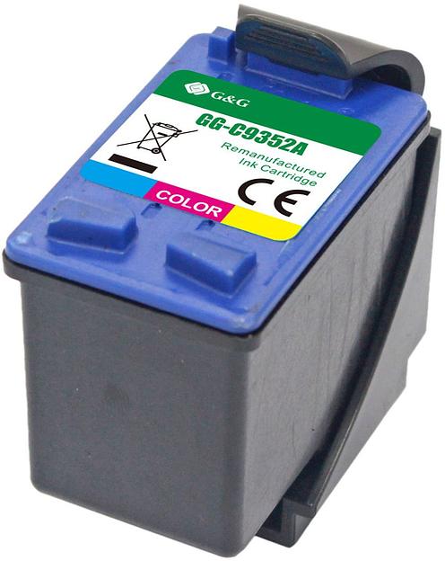 Картридж струйный G&G GG-C9352A многоцветный (11мл) для HP DJ 3920/3940/D1360/D1460/D1470/D1560/D2330/D2360/D2430/D2460/F370/F375/F380/F2180/F2187/F2224/F2280/F2290/F4140/F4172/F4180/F4190 фото 2