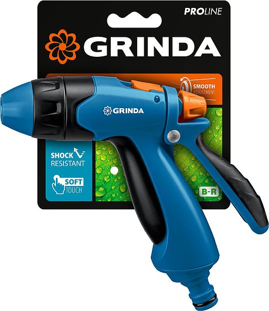 GRINDA B-R, плавная регулировка напора, курок сзади, двухкомпонентный, поливочный пистолет, PROLine (429111) фото 5
