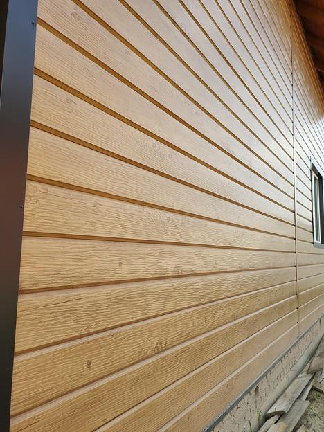 Металлический сайдинг «Евробрус с тиснением» цвет Printech LOG 3D фото 7