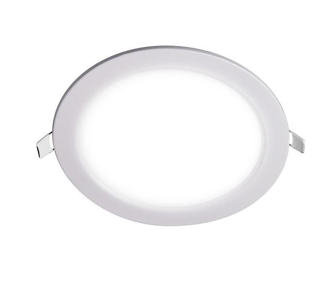 Светильник светодиодный ДВО-12w 6500K 800 Лм IP40 WH d170мм встраиваемый круг JazzWay 5008564A фото 2